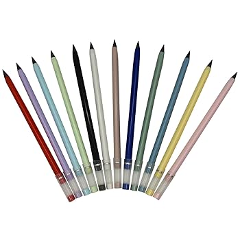 Amazon.co.jp: bardsxgfg(あき) 鉛筆 無限鉛筆 永遠の鉛筆 12本